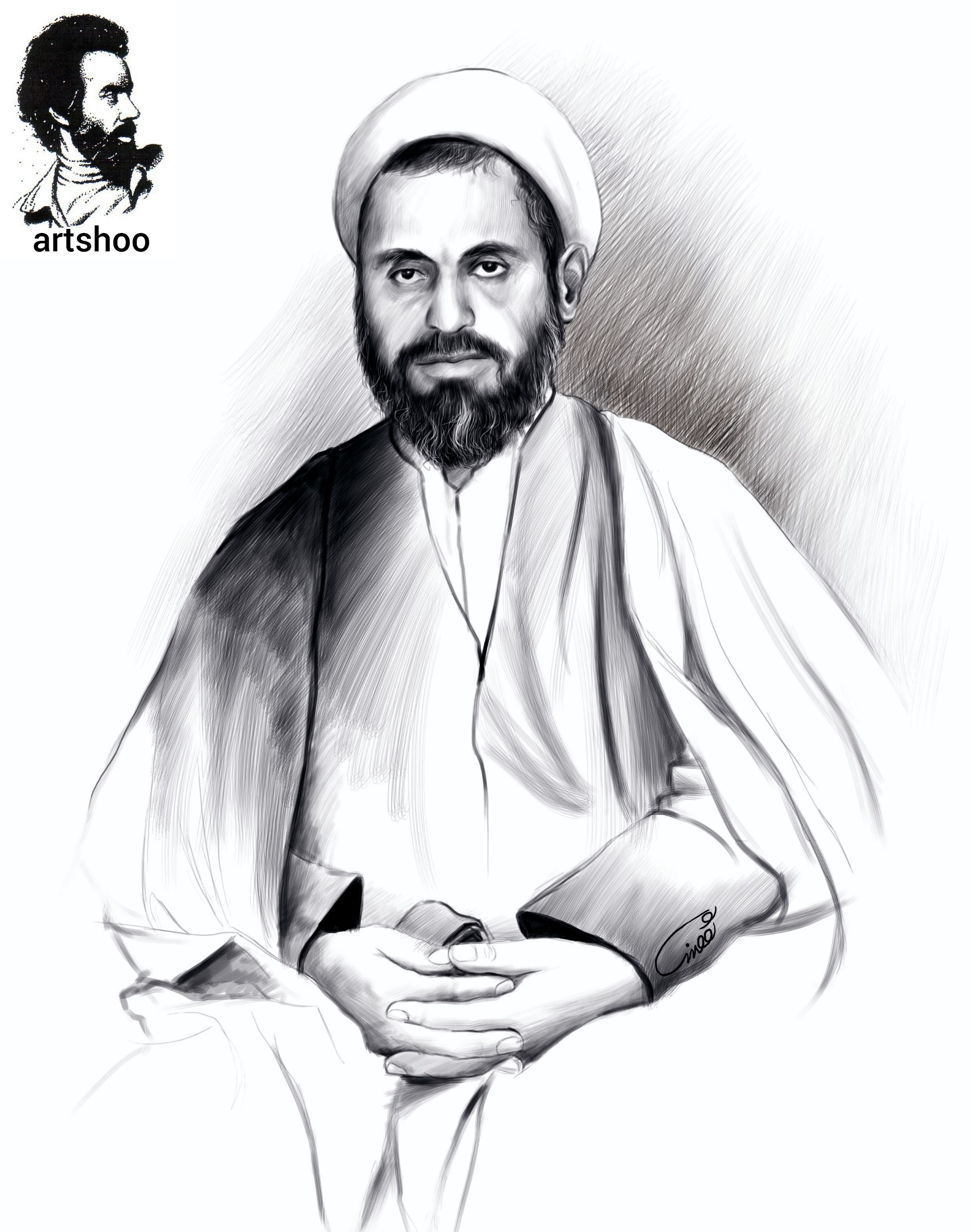 نقاشی سیاه قلم